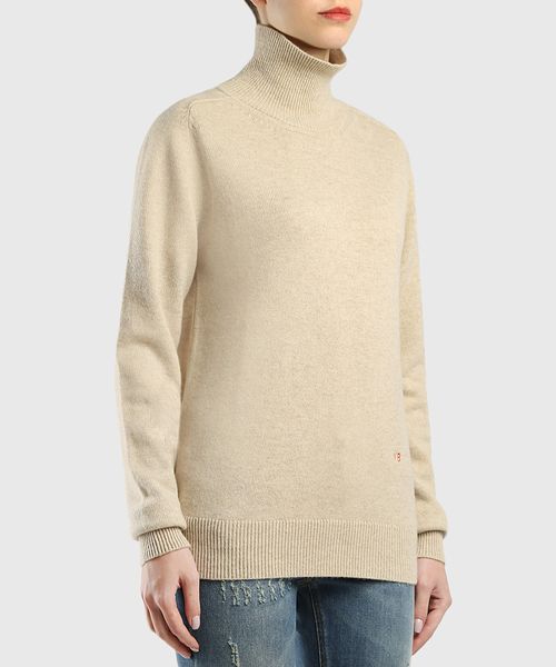 Beige turtleneck sweater | Premium Outlet