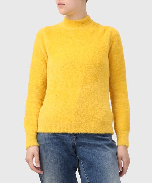 Turtle neck sweater in yellow | Premium 