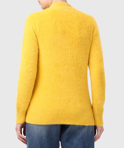Turtle neck sweater in yellow | Premium 